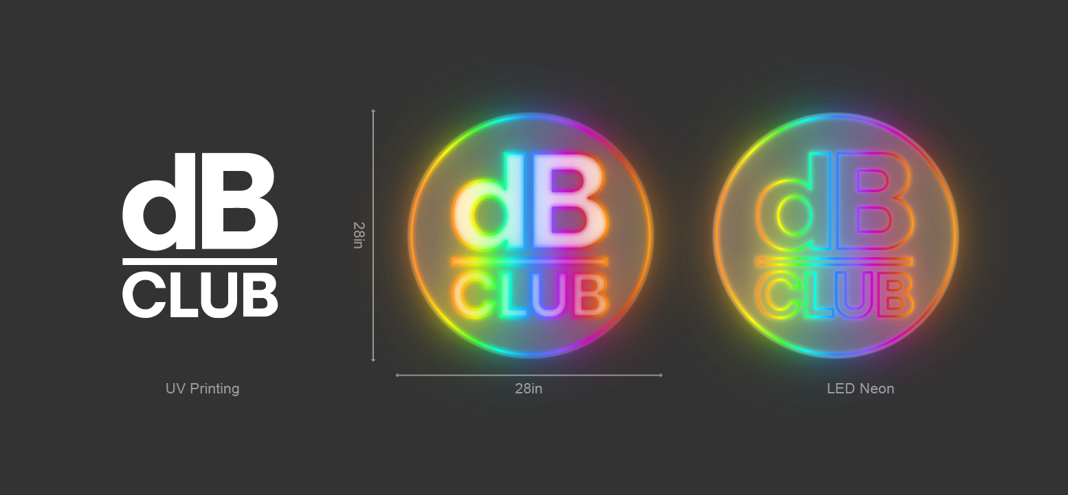 28inch wide x 28inch tall customized traditional neon sign inquiry