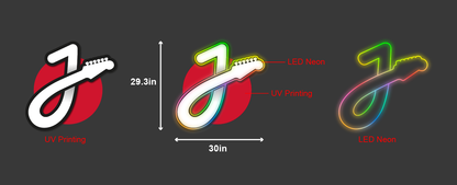 30inch wide x 29.3inch tall customized led neon sign inquiry