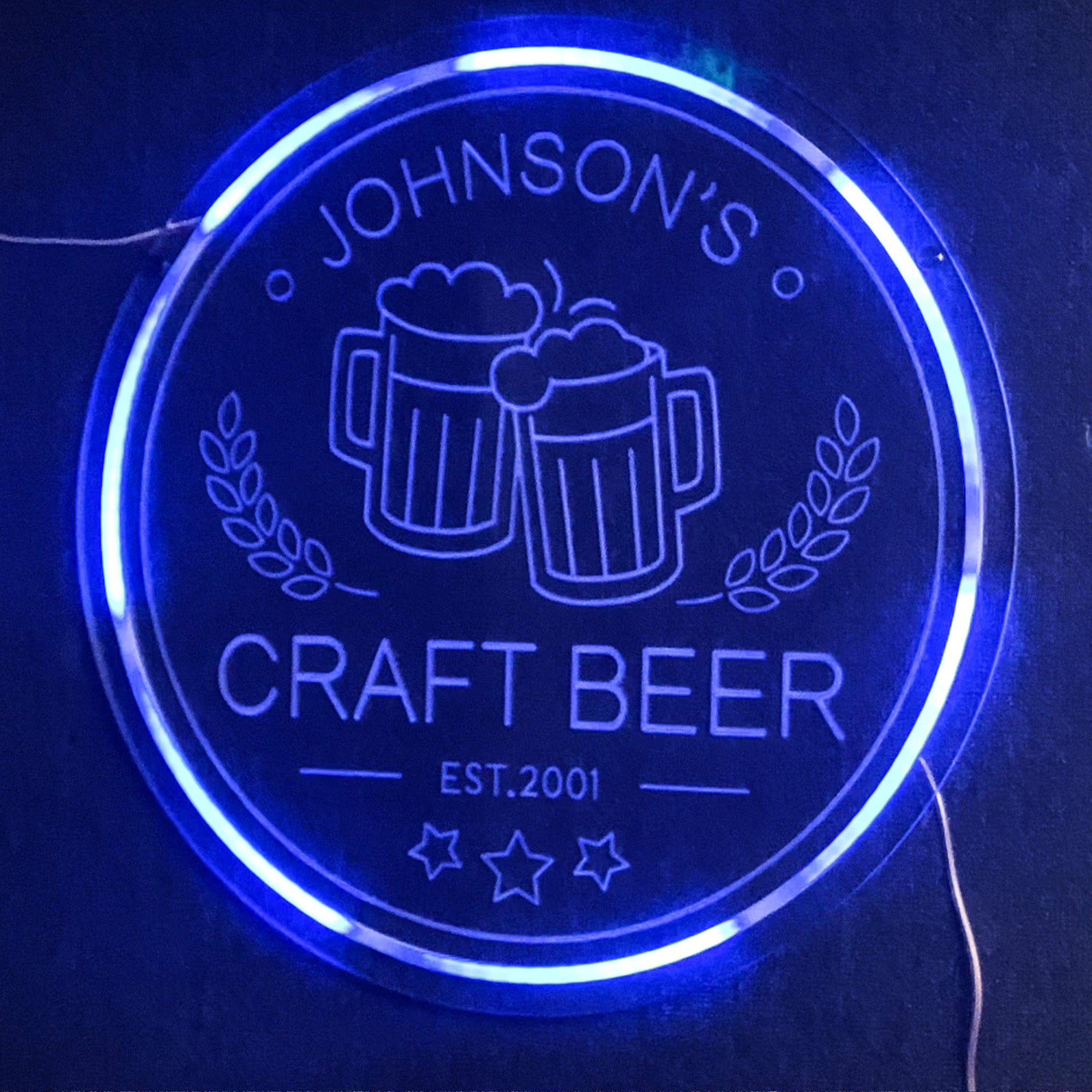 FloWill Multicolor Personalized Name Neon Sign for Bars