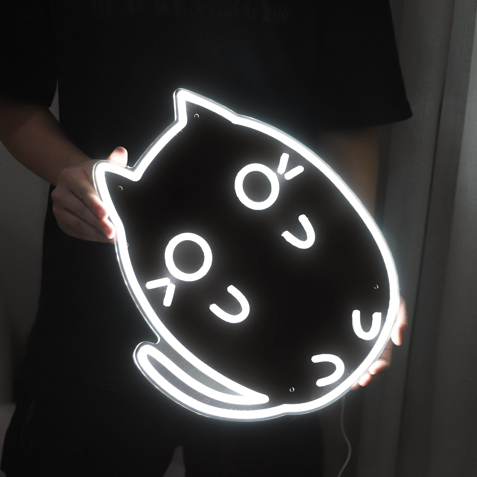 Curled Up Cat LED Neon Sign
