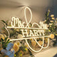 Mr & Mrs Personalized Neon Name Sign for Wedding