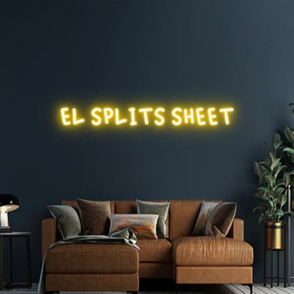 Design Your Own Sign EL SPLITS SHEET