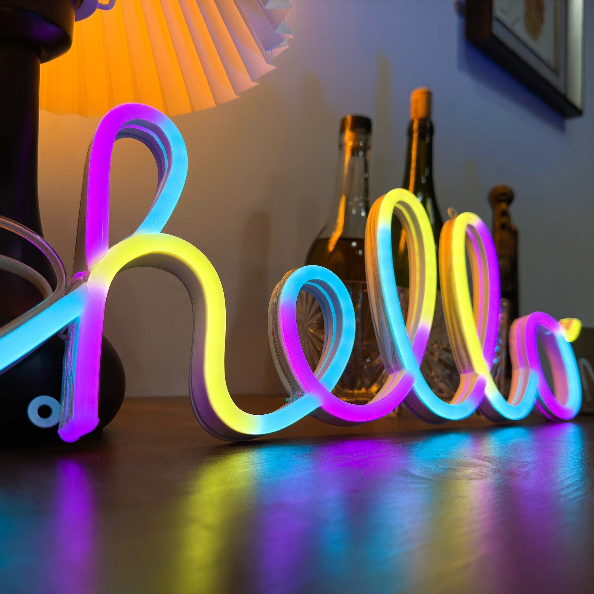 "hello" Letters FloWill LED Neon Sign