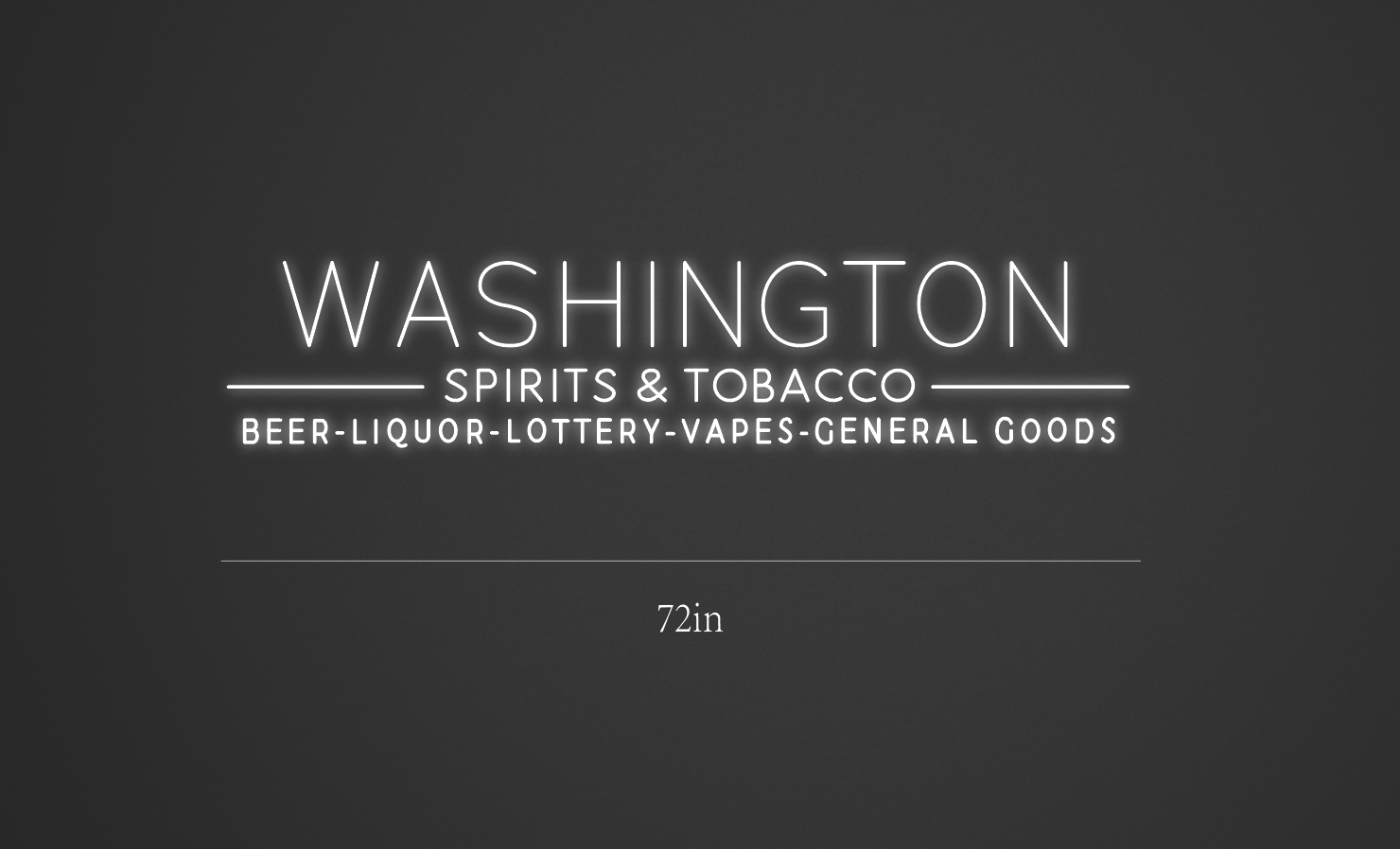 72Inch wide x 16Inch tall led neon sign inquiry