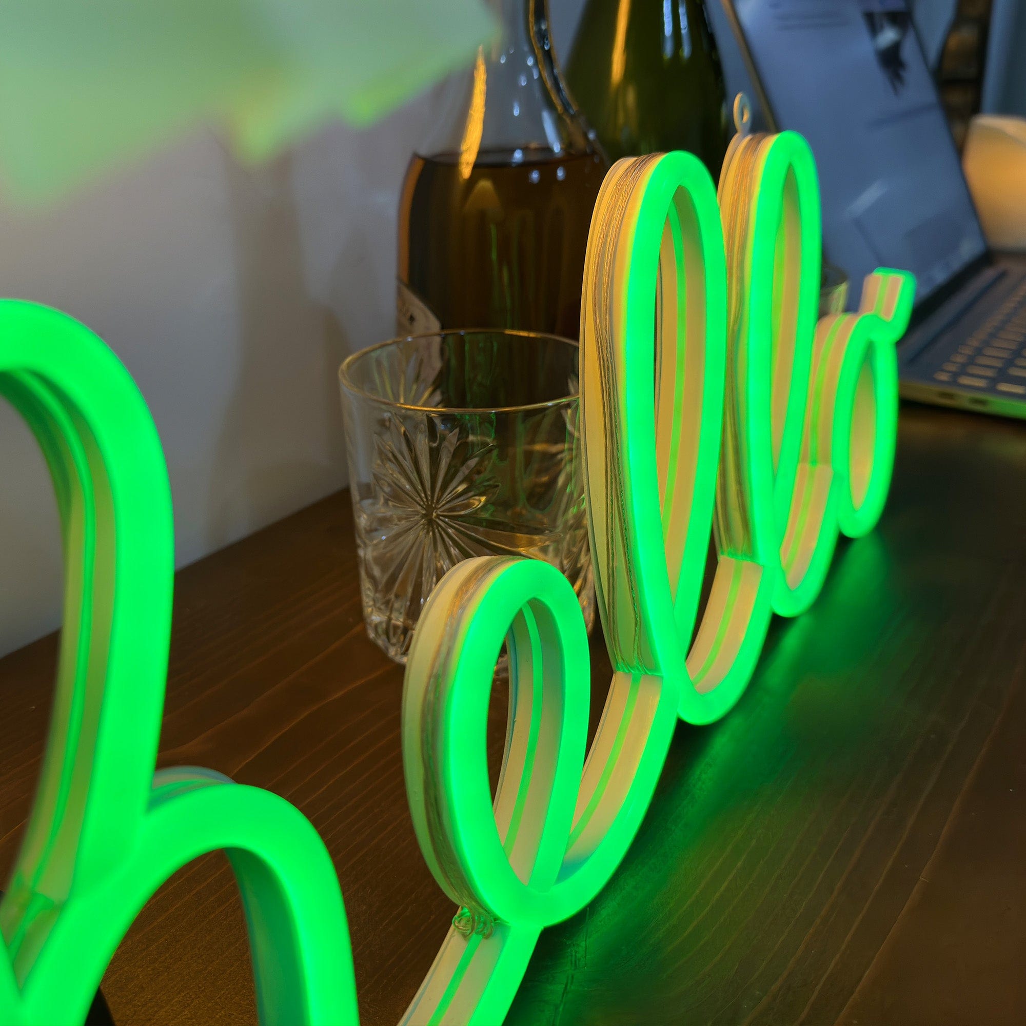 "hello" Letters FloWill LED Neon Sign