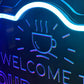 Multicolor Budweiser Personalized Neon Sign for Bars