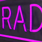 TEXT FILE A RADAR LED Neon Sign