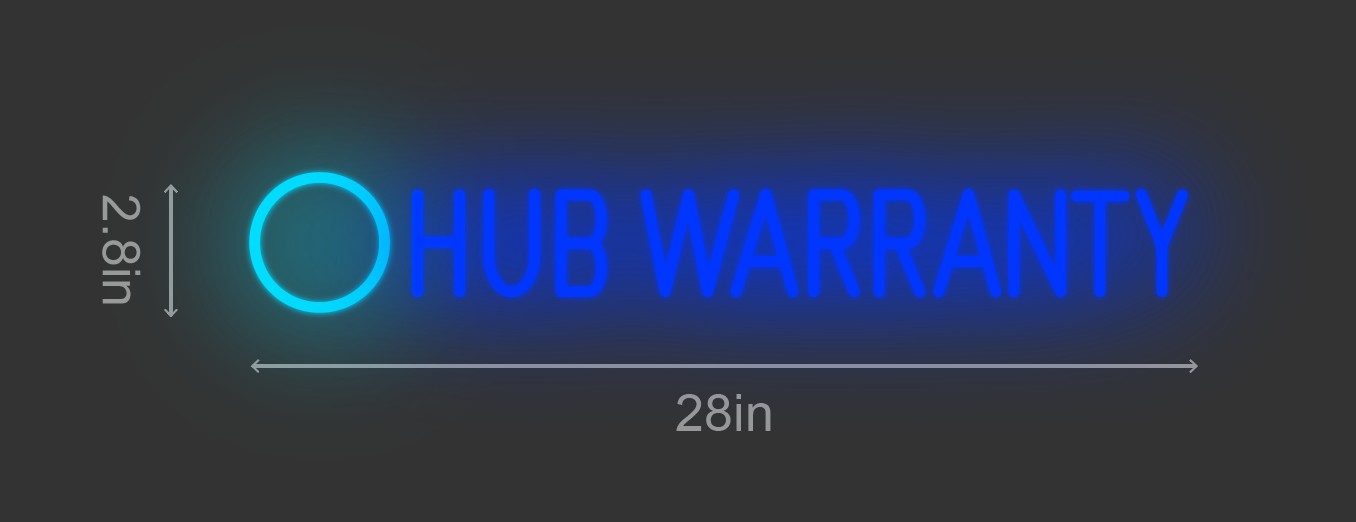 28inch wide x 2.8inch tall customized led neon sign inquiry