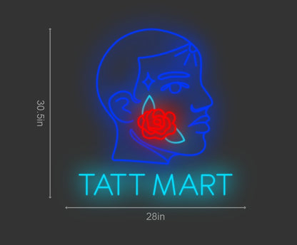 28inch wide x 30.5inch tall customized traditional neon sign inquiry