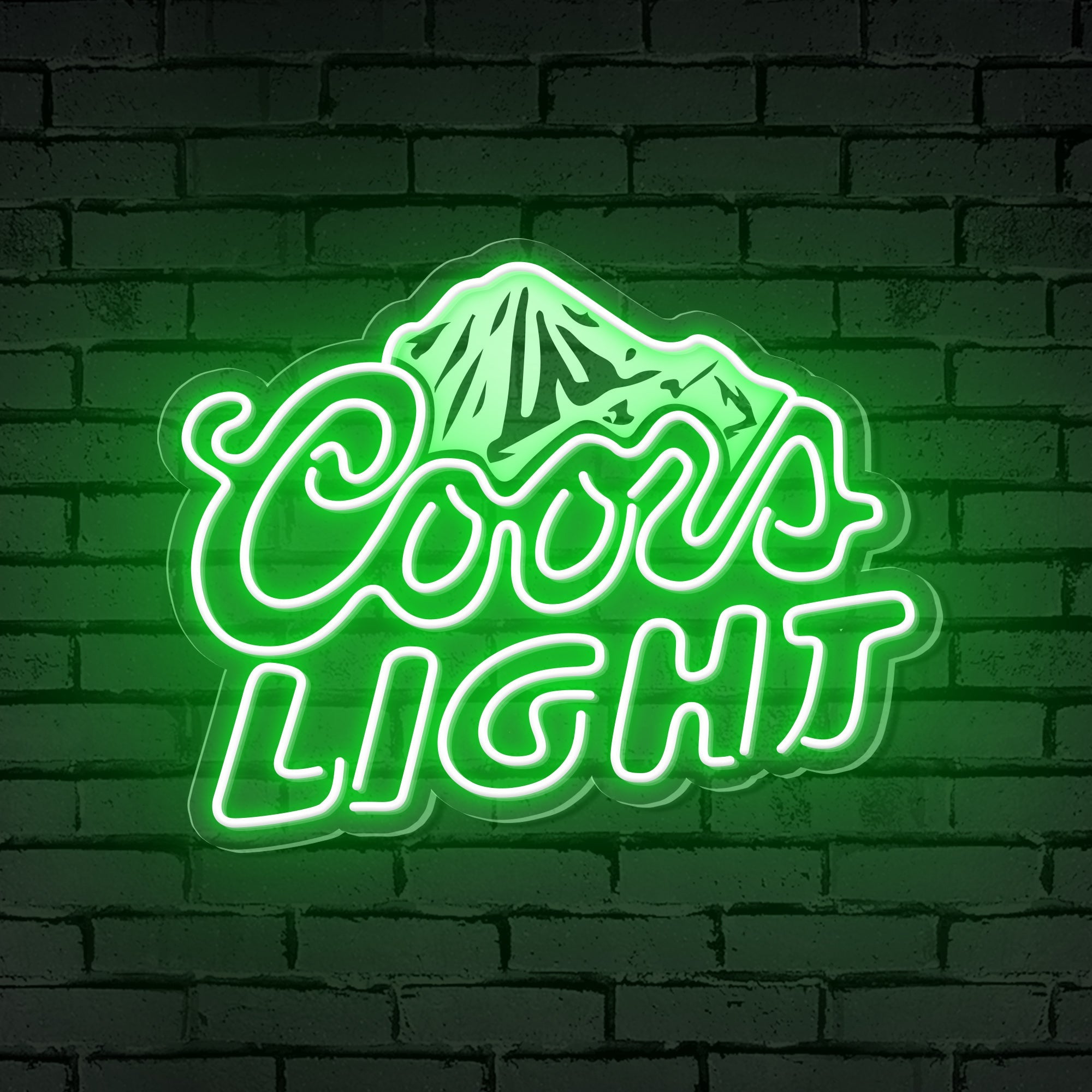 Bright Coors Light Beer Logo LED Night Light Bar Sign Room deals Wall Decoration