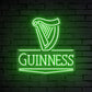 "Guinness" Words Logo Beer Neon Sign