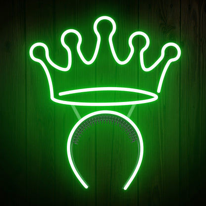 Crown Headband Neon Sign