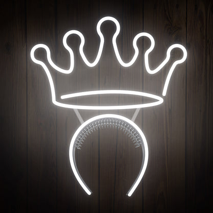 Crown Headband Neon Sign