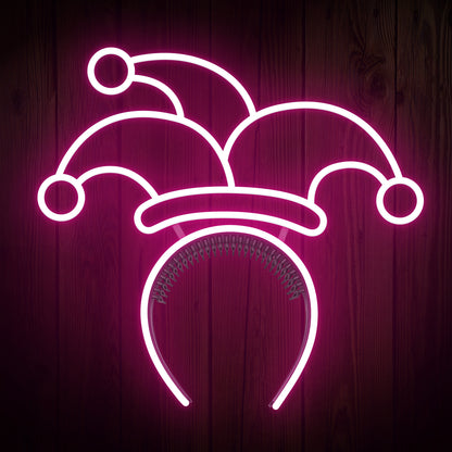 Clown Headband Neon Sign