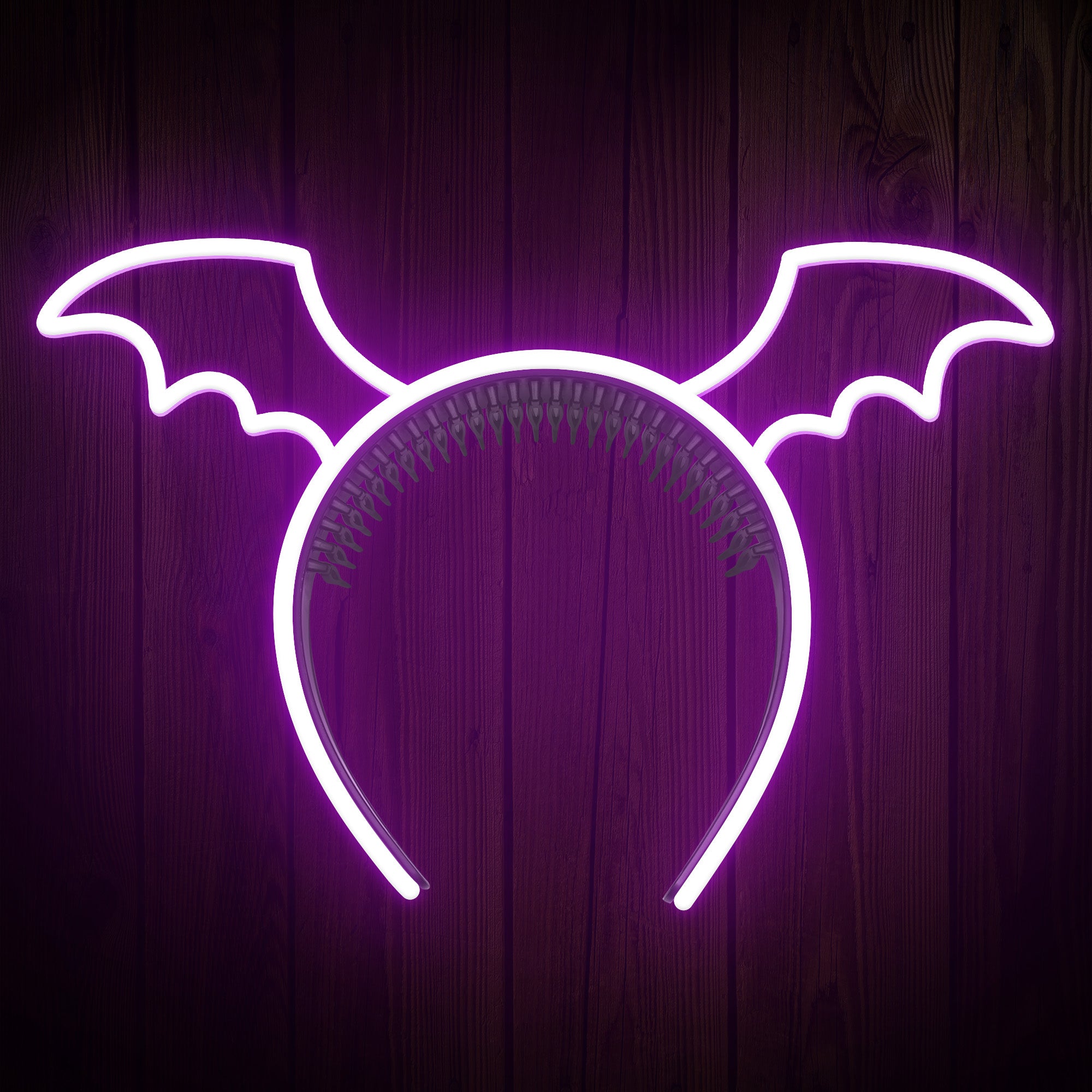 Bat Wings Headband Neon Sign