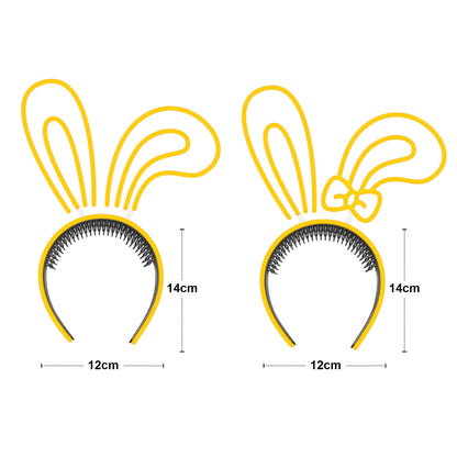 Rabbit Ears with Bowknot Cute Headband Easter Neon Sign