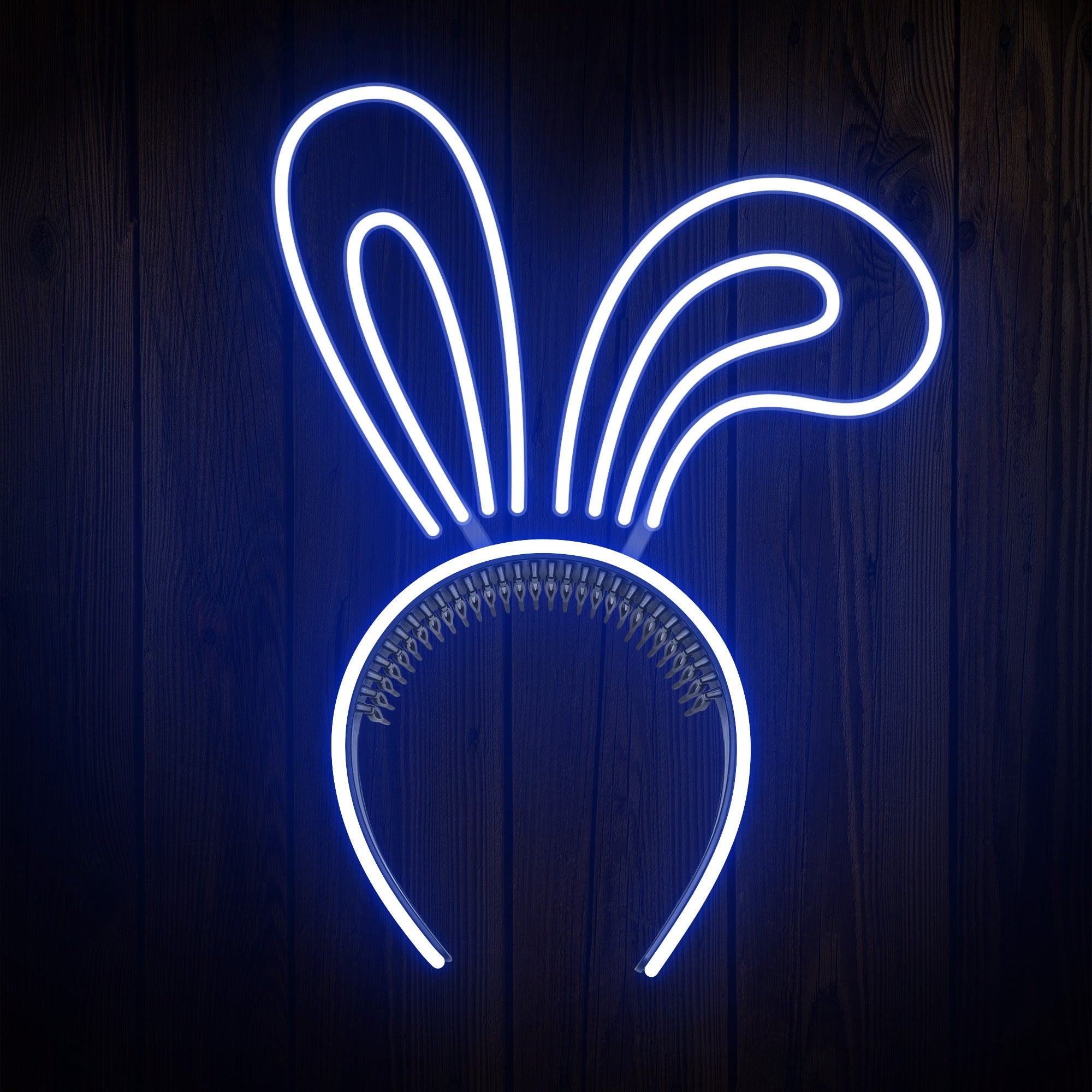 Rabbit Ears with Bowknot Cute Headband Easter Neon Sign