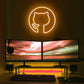 GitHub "Octocat" Logo Neon Sign for Developers