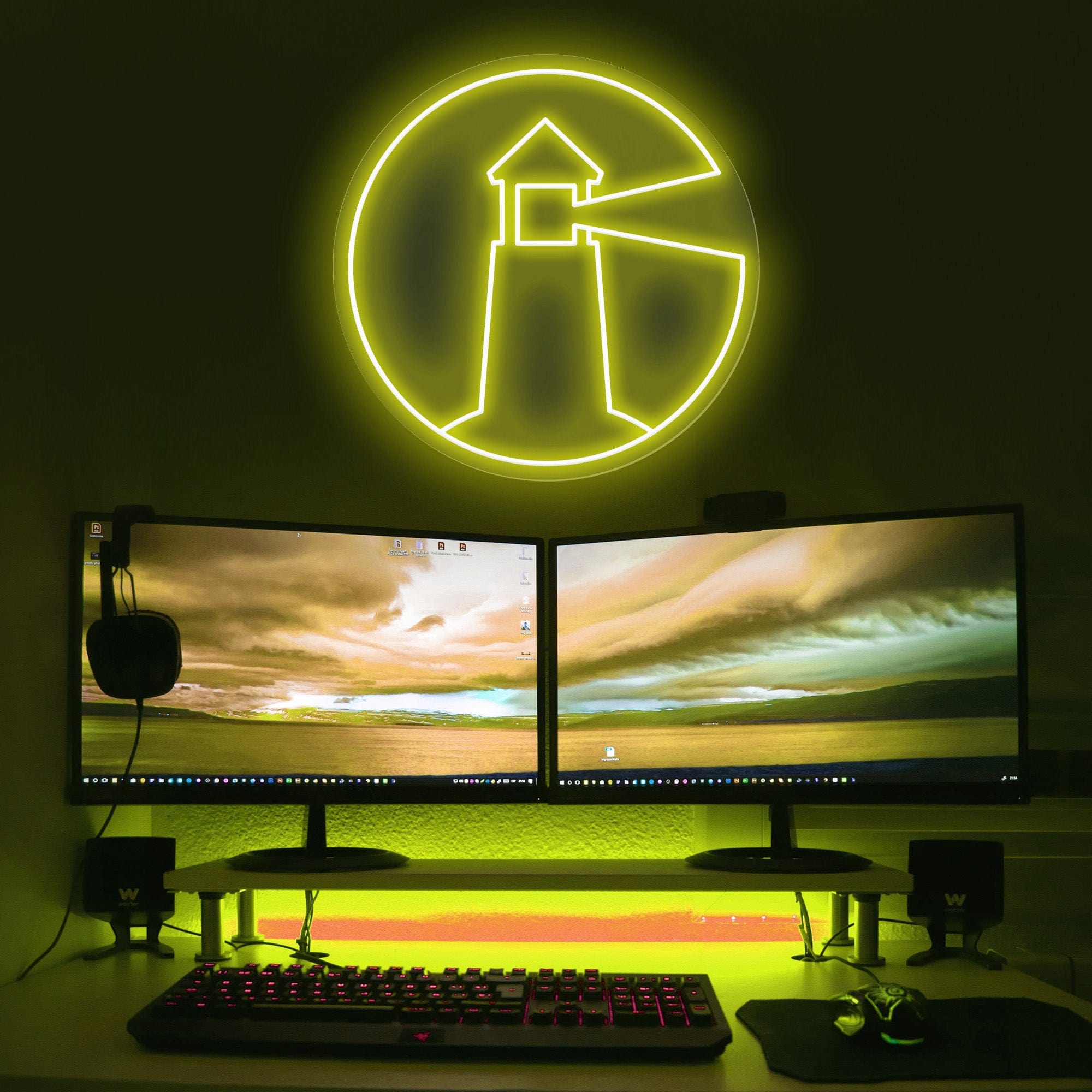 Lighthouse Shape Glow LED Neon Sign