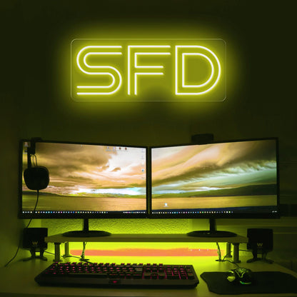 SFD Software Fault Detection LED Neon Sign