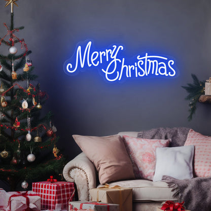 "Merry Christmas" Word Neon Sign