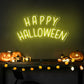 "HAPPY HALLOWEEN" Words Halloween Neon Sign