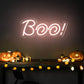 "BOO" Word Halloween Neon Sign