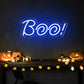 "BOO" Word Halloween Neon Sign