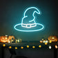 Wizard Magic Hat Halloween Neon Sign