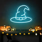 Wizard Magic Hat Halloween Neon Sign