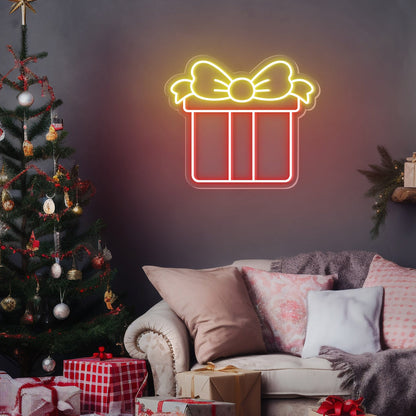 Gift Box Neon Sign