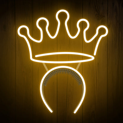 Crown Headband Neon Sign