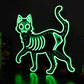 Skeleton Cat LED Neon Sign for Halloween