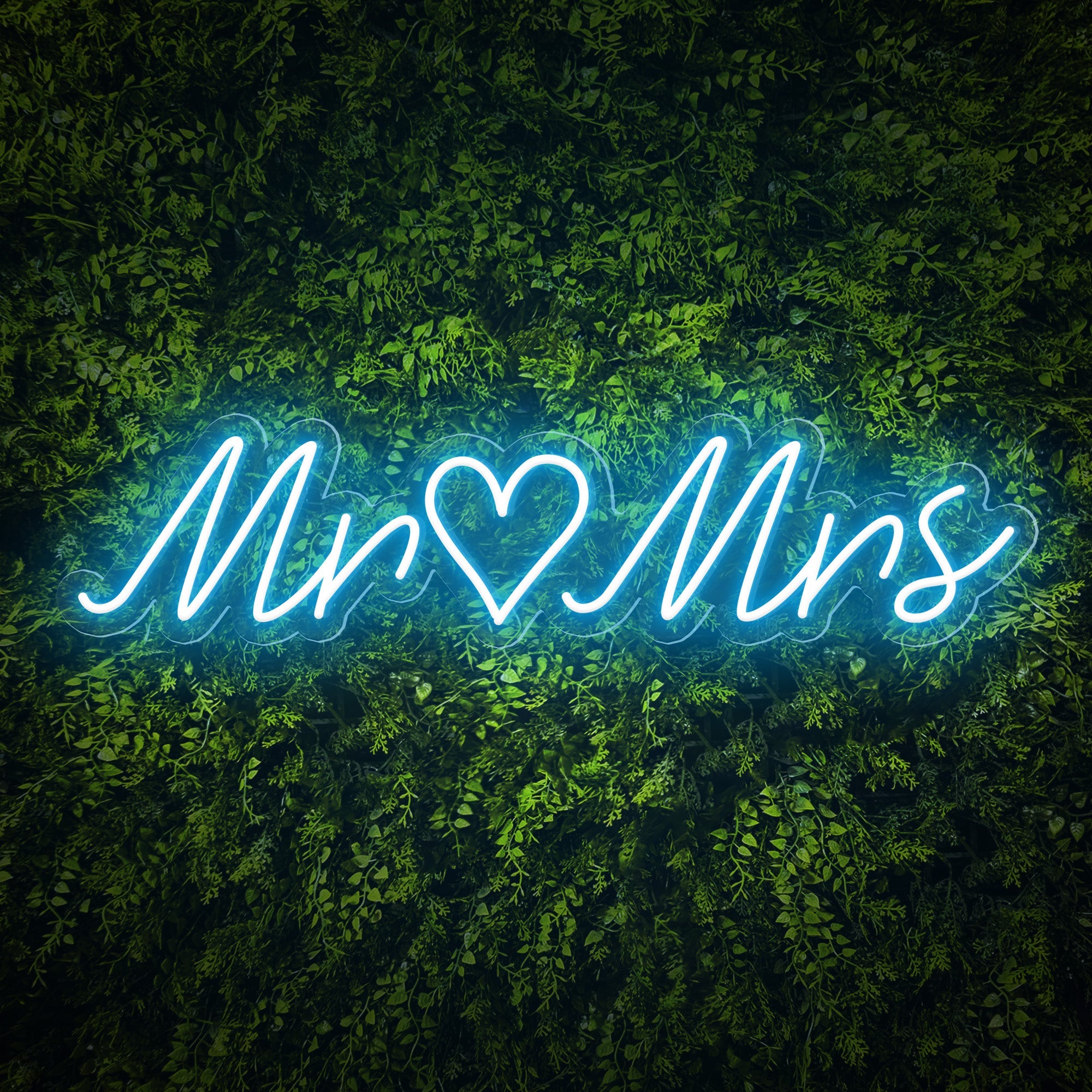 Bright Pink and Lovely Mr. & Mrs. LED Light deals Sign Wall Decor