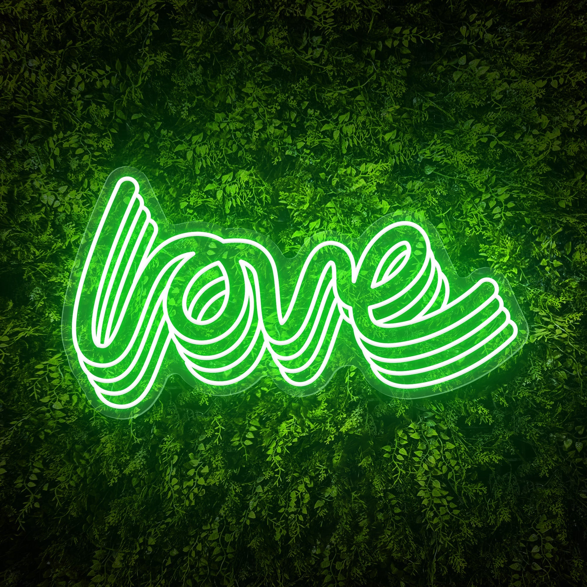 Polychrome "love" Word Neon Sign for Valentine's Day