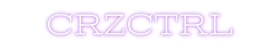 Design Your Own Sign CRZCTRL