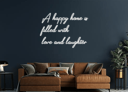 Design Your Own Sign A happy home ...