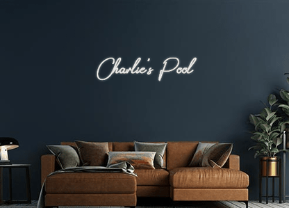 Design Your Own Sign Charlie's Pool