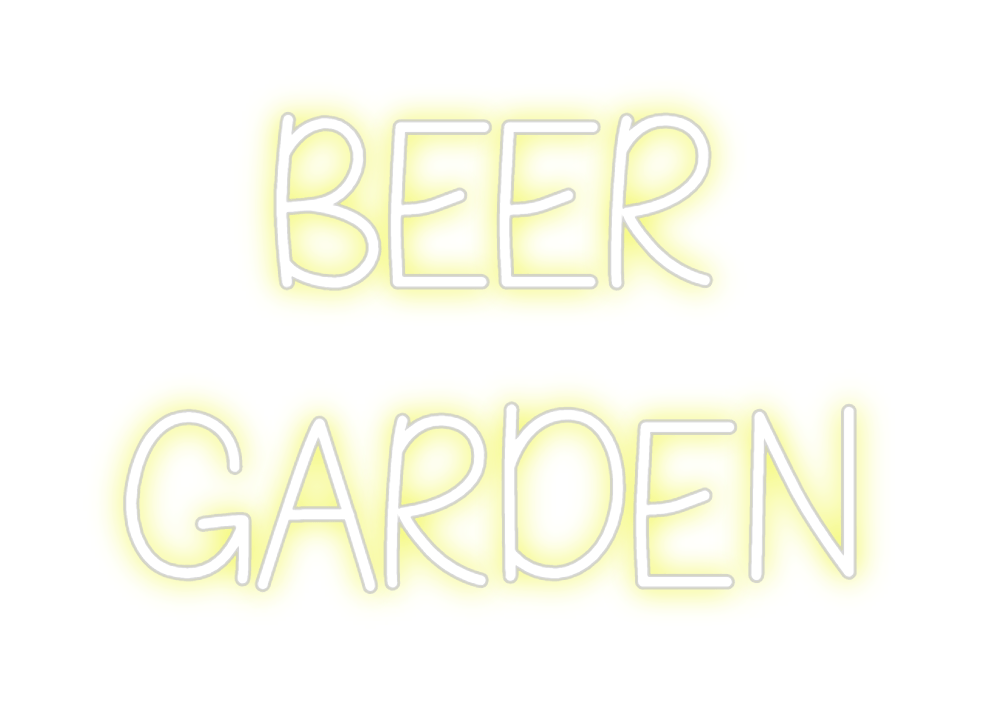 Design Your Own Sign Beer
Garden