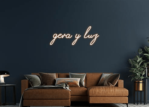 Design Your Own Sign gera y luz