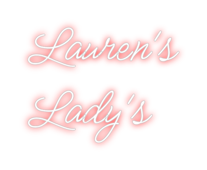 Design Your Own Sign Lauren's 
 La...