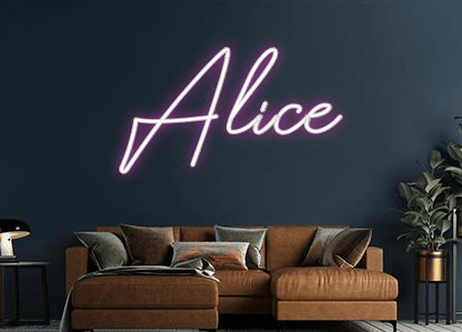 Design Your Own Sign Alice