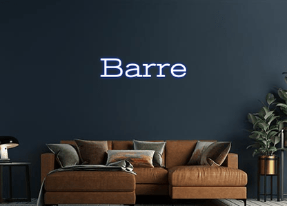Design Your Own Sign Barre
