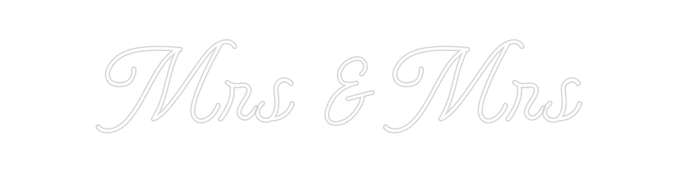 Design Your Own Sign Mrs  & Mrs