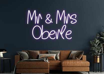 Design Your Own Sign Mr & Mrs
 Obe...