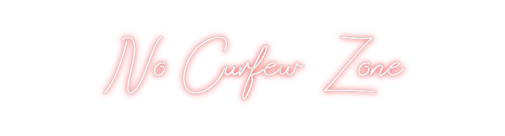 Design Your Own Sign No Curfew Zone