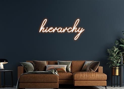 Design Your Own Sign hierarchy