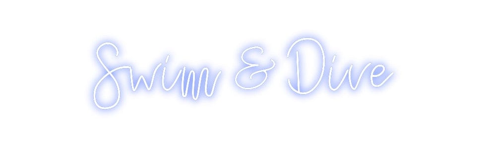 Design Your Own Sign Swim & Dive