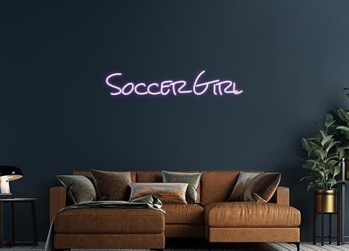 Design Your Own Sign Soccer Girl