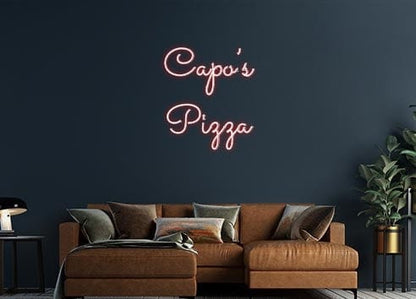 Design Your Own Sign Capo’s
 Pizza